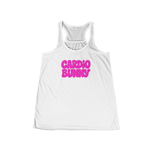 Cardio Bunny Women's Flowy Racerback Tank - Casual Gym Top, Fitness Apparel, Exercise Shirt, Gift for Workout Lovers - TR3ND COLLECTIVE