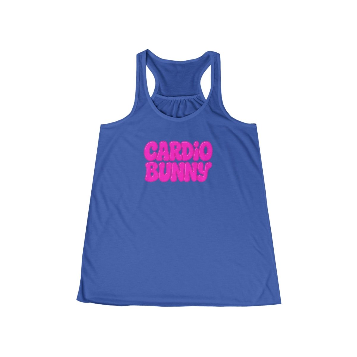 Cardio Bunny Women's Flowy Racerback Tank - Casual Gym Top, Fitness Apparel, Exercise Shirt, Gift for Workout Lovers - TR3ND COLLECTIVE