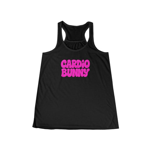 Cardio Bunny Women's Flowy Racerback Tank - Casual Gym Top, Fitness Apparel, Exercise Shirt, Gift for Workout Lovers - TR3ND COLLECTIVE