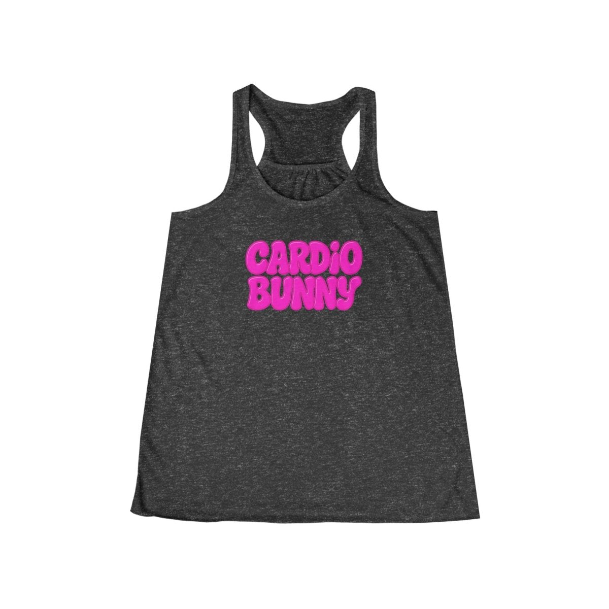 Cardio Bunny Women's Flowy Racerback Tank - Casual Gym Top, Fitness Apparel, Exercise Shirt, Gift for Workout Lovers - TR3ND COLLECTIVE