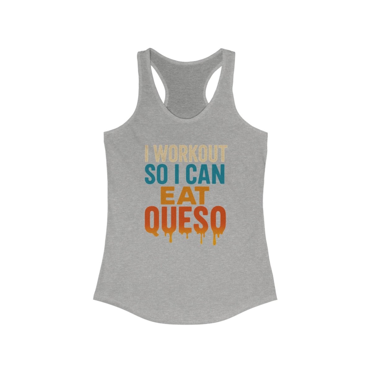 Racerback Queso Tank for Women - Fitness Workout Tee - TR3ND COLLECTIVE