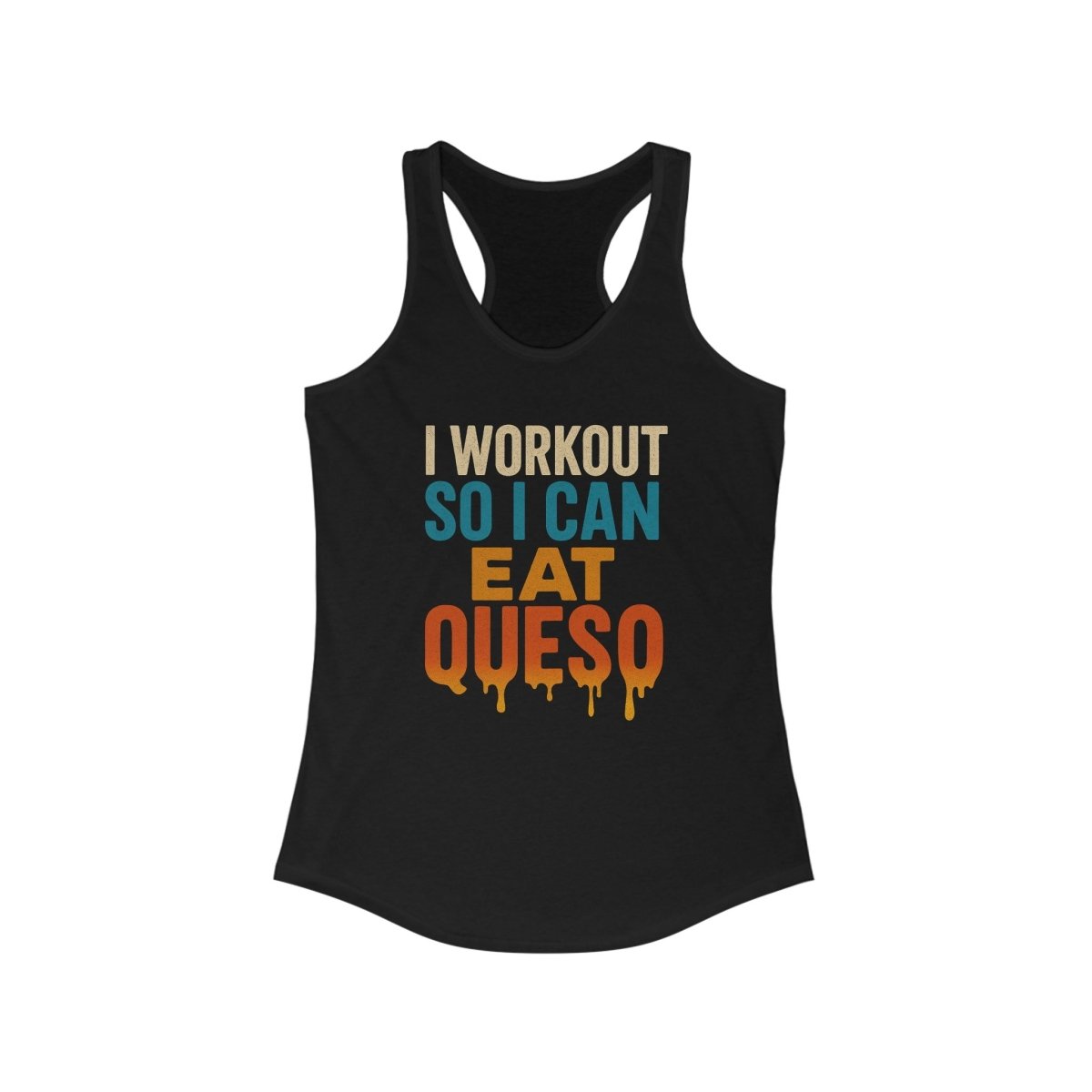 Racerback Queso Tank for Women - Fitness Workout Tee - TR3ND COLLECTIVE