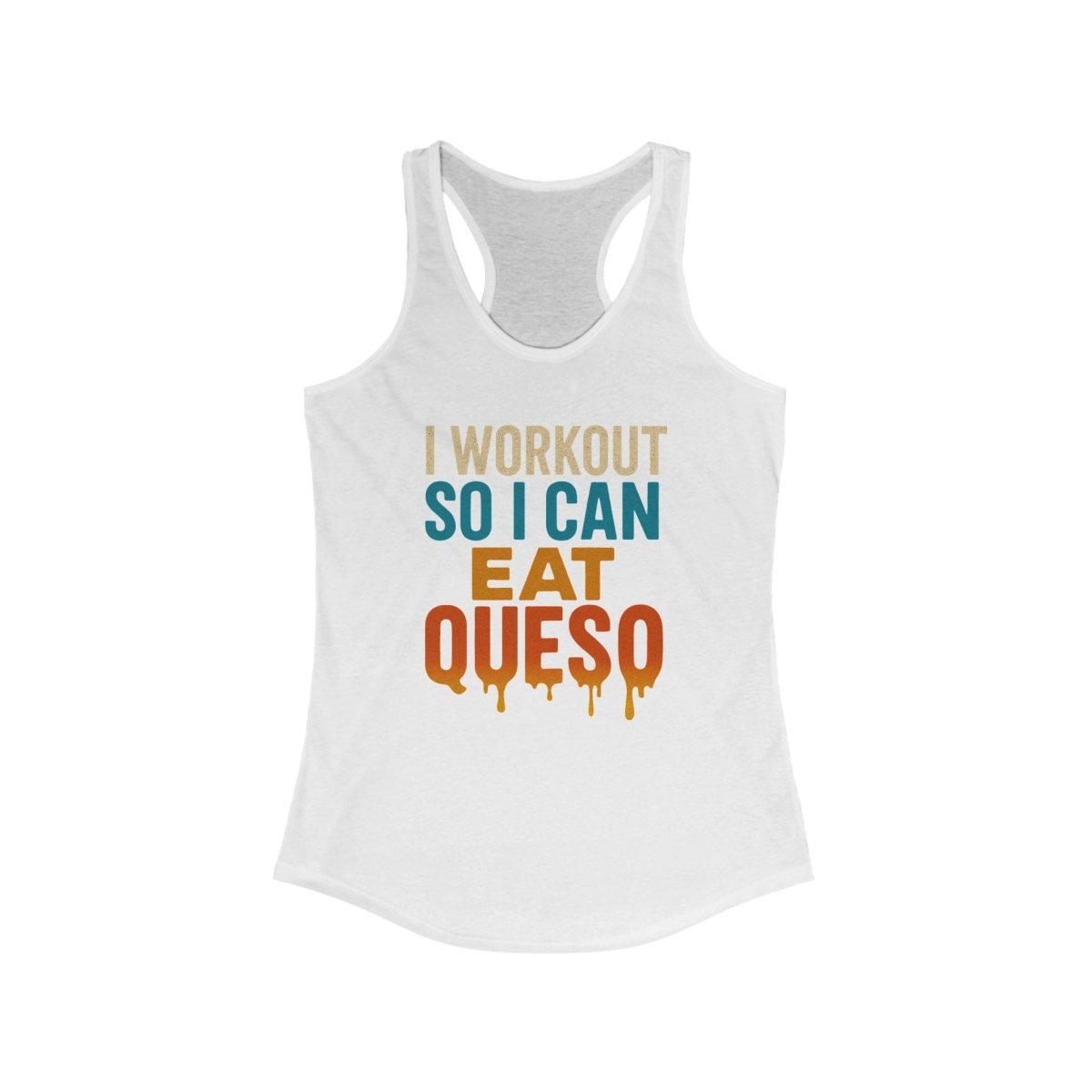 Racerback Queso Tank for Women - Fitness Workout Tee - TR3ND COLLECTIVE