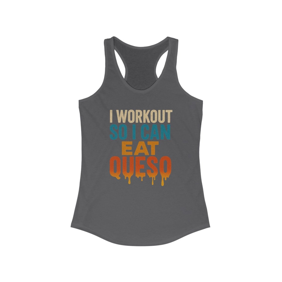 Racerback Queso Tank for Women - Fitness Workout Tee - TR3ND COLLECTIVE