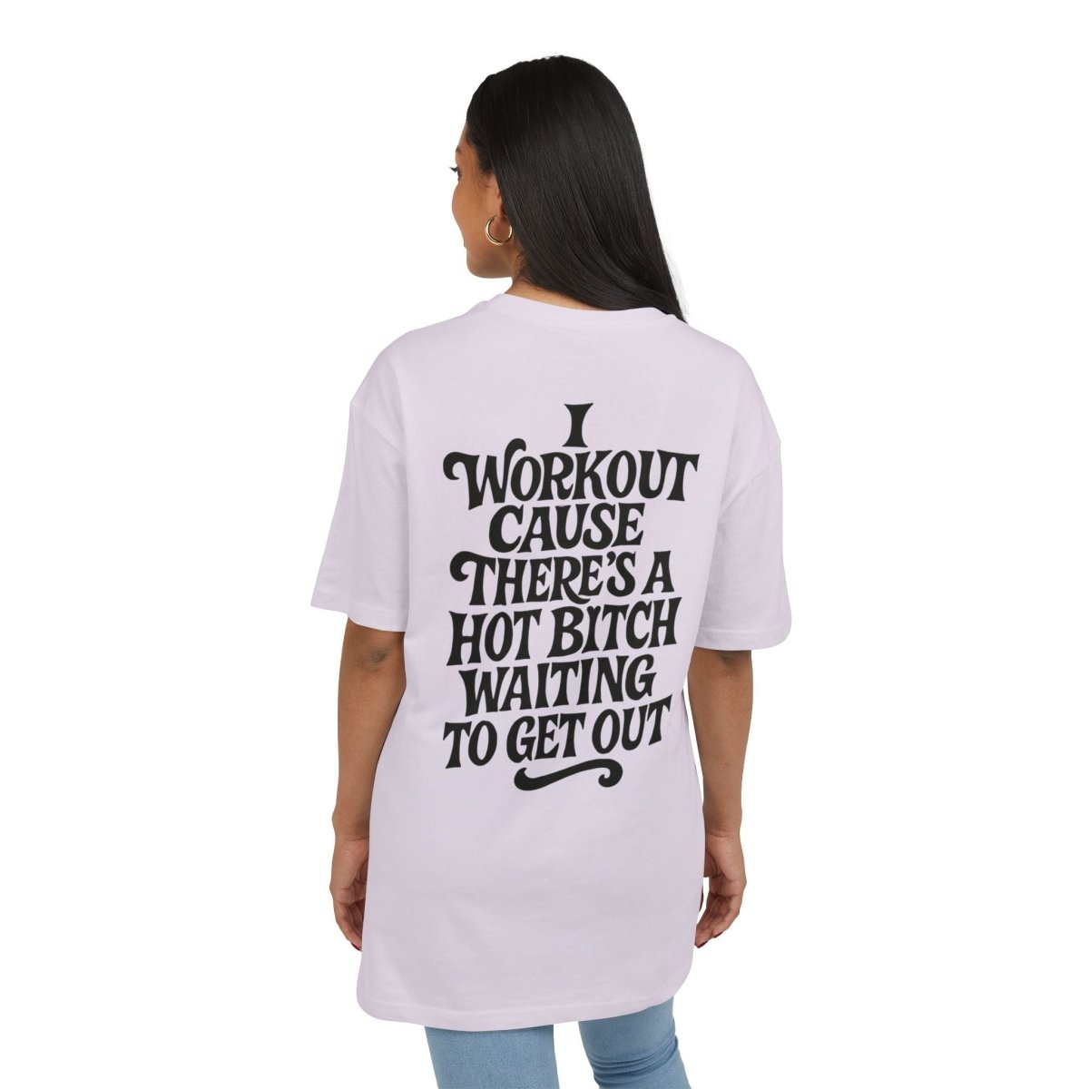 Stylish Oversized Tee with Motivational Quote, Unisex Casual Shirt, Workout Apparel, Trendy Streetwear, Gift for Fitness Lovers - TR3ND COLLECTIVE