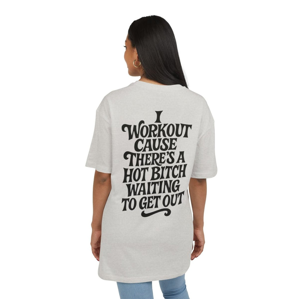 Stylish Oversized Tee with Motivational Quote, Unisex Casual Shirt, Workout Apparel, Trendy Streetwear, Gift for Fitness Lovers - TR3ND COLLECTIVE