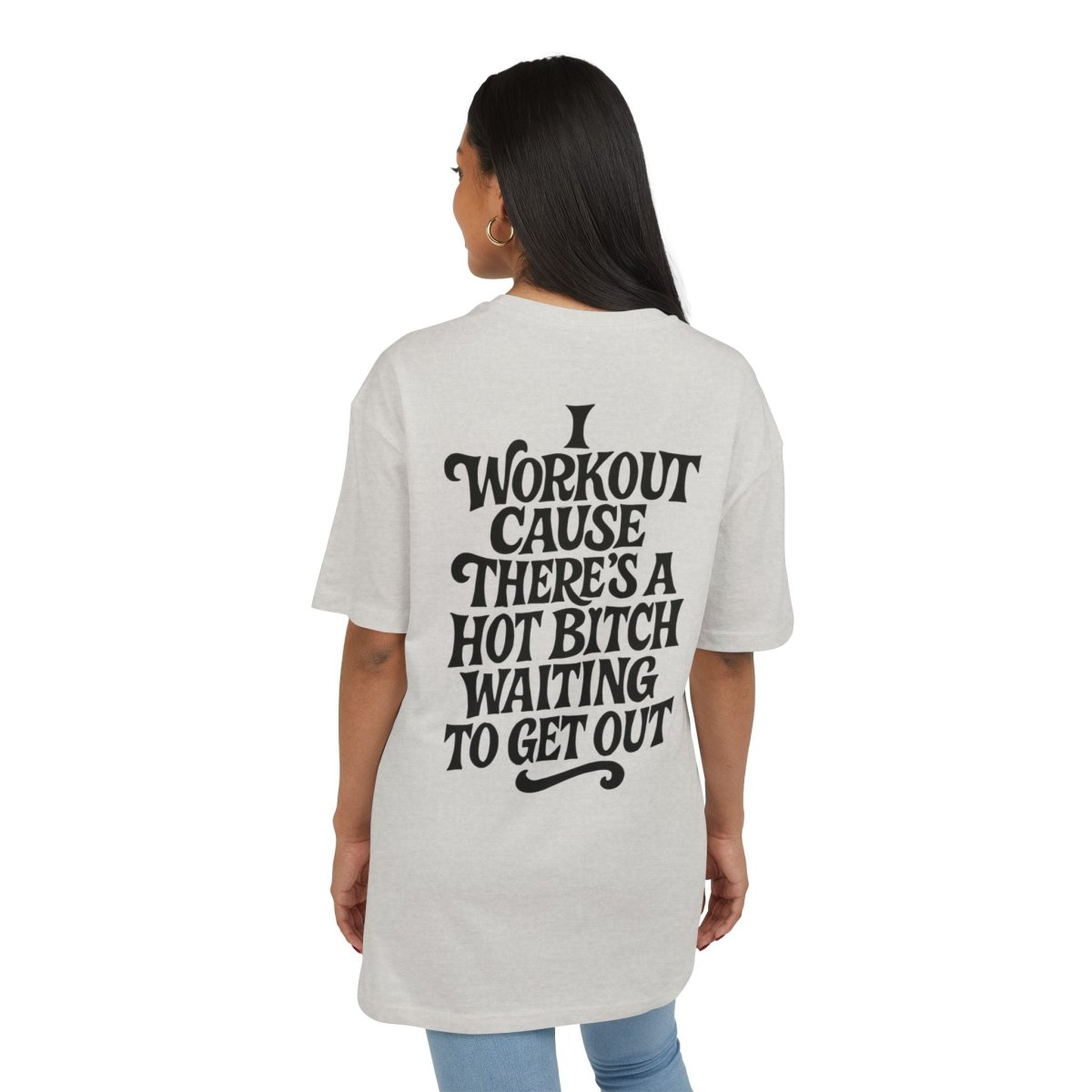Stylish Oversized Tee with Motivational Quote, Unisex Casual Shirt, Workout Apparel, Trendy Streetwear, Gift for Fitness Lovers - TR3ND COLLECTIVE