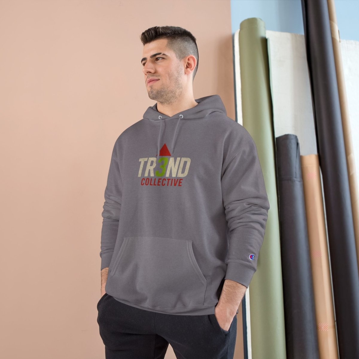 TR3ND Champion Fitness Hoodie with logo Design - TR3ND COLLECTIVE