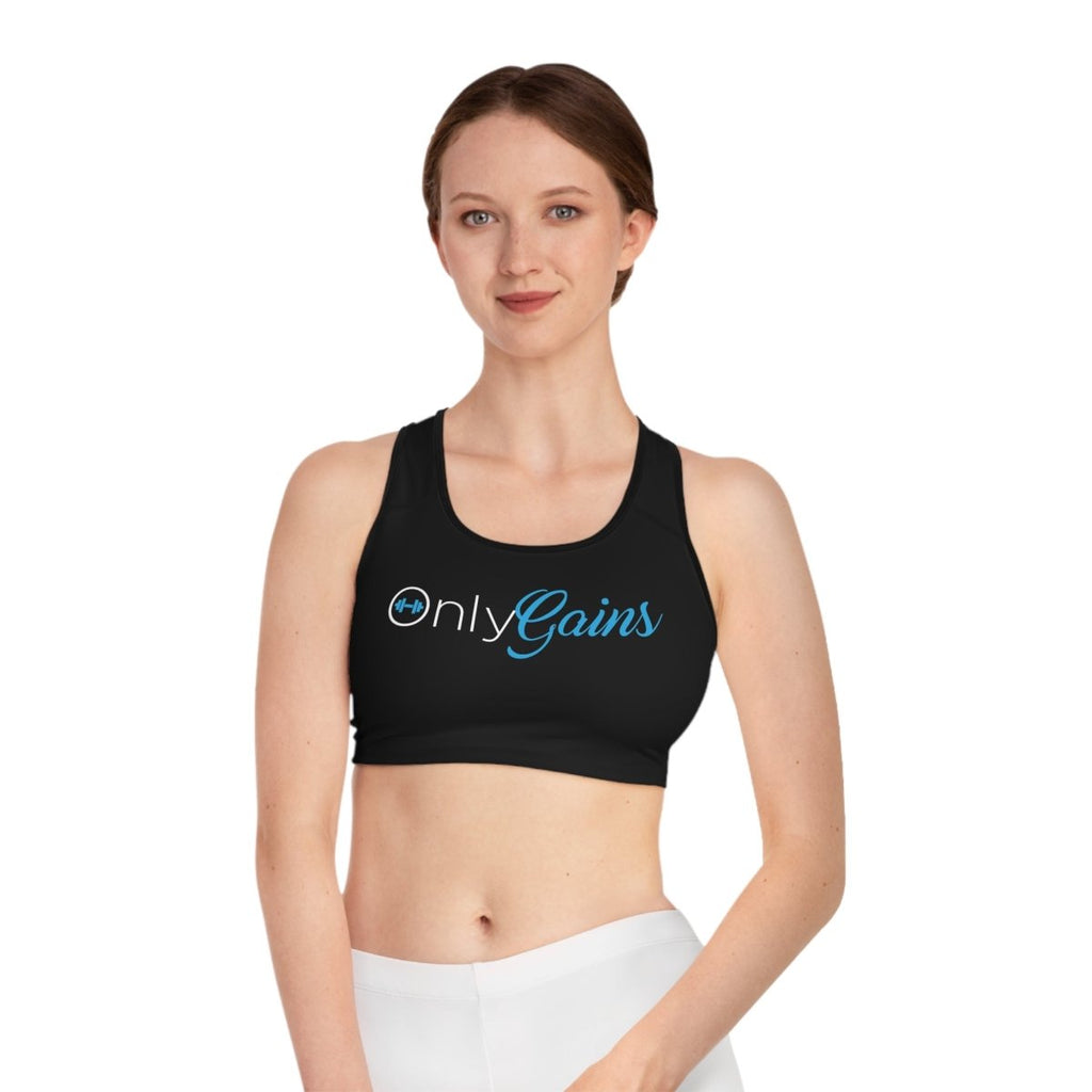 TR3ND Only Gains Fitness Sports Bra | TR3ND Collective Design - TR3ND COLLECTIVE