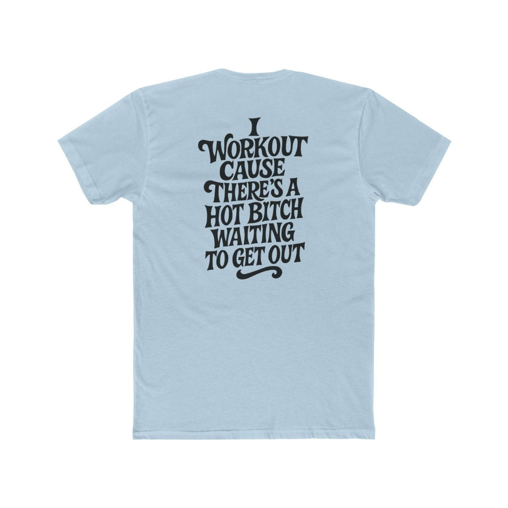 TR3ND Women’s Workout Tee for Gym Lovers, Motivational Fitness Shirt, Unisex Cotton Crew, Casual Wear - TR3ND COLLECTIVE