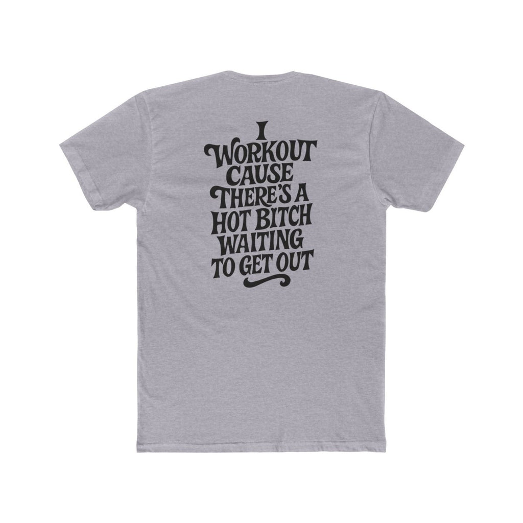 TR3ND Women’s Workout Tee for Gym Lovers, Motivational Fitness Shirt, Unisex Cotton Crew, Casual Wear - TR3ND COLLECTIVE