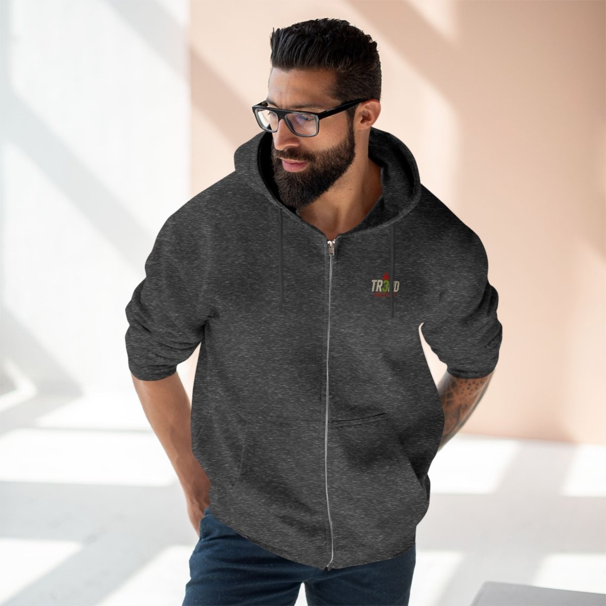 Zip Hoodie TR3ND Fitness Gym Athleisure Hoodie - TR3ND COLLECTIVE